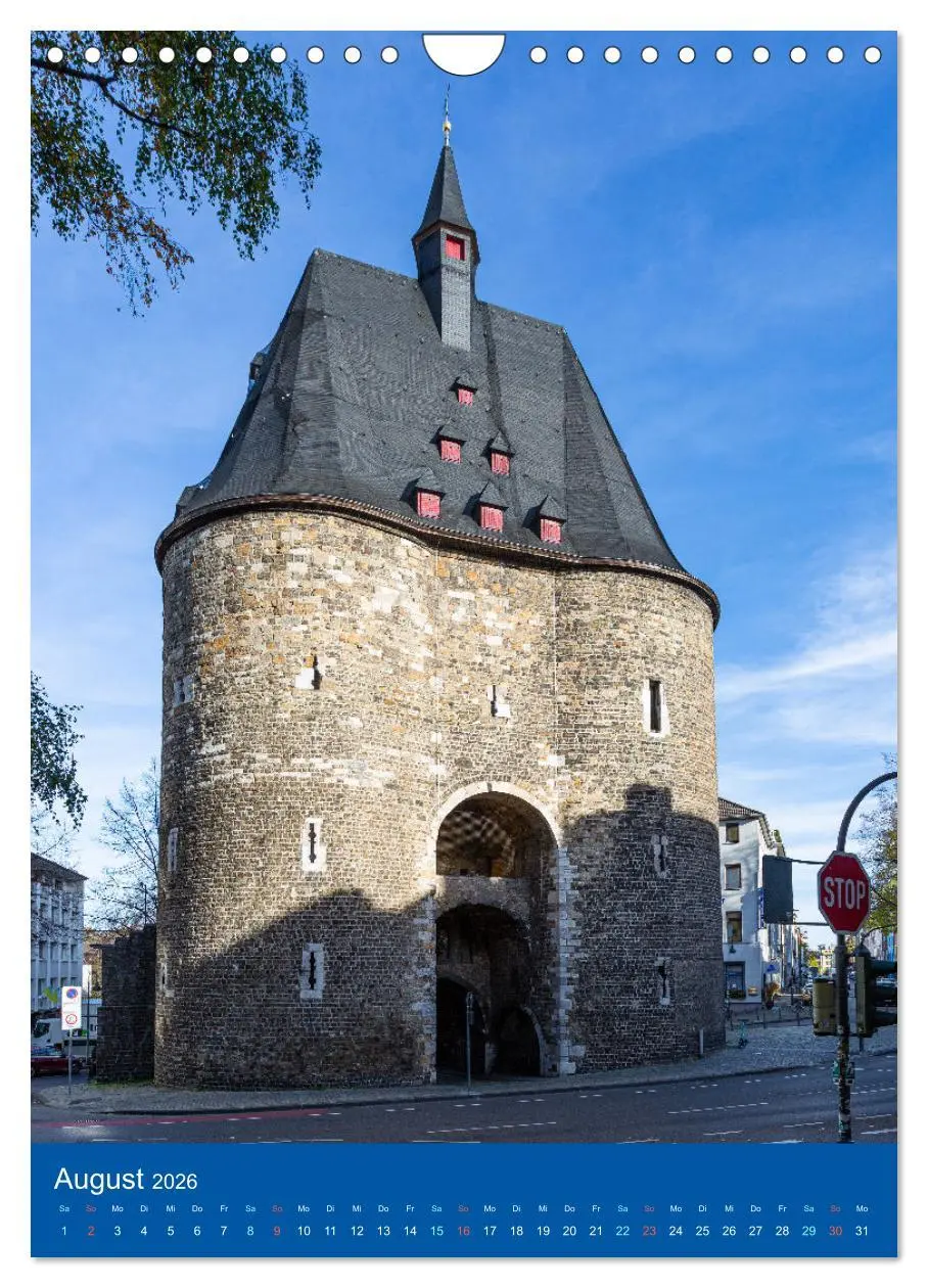 Bild: 9783516334340 | Türme und Tore in Aachen (Wandkalender 2026 DIN A4 hoch), CALVENDO...