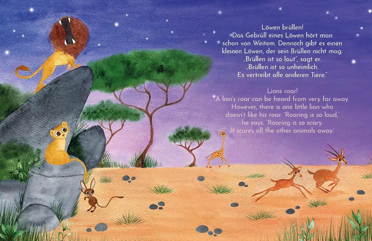 Bild: 9783949514340 | Brüll, kleiner Löwe - Roar, Little Lion | Ingo Blum | Buch | 44 S.
