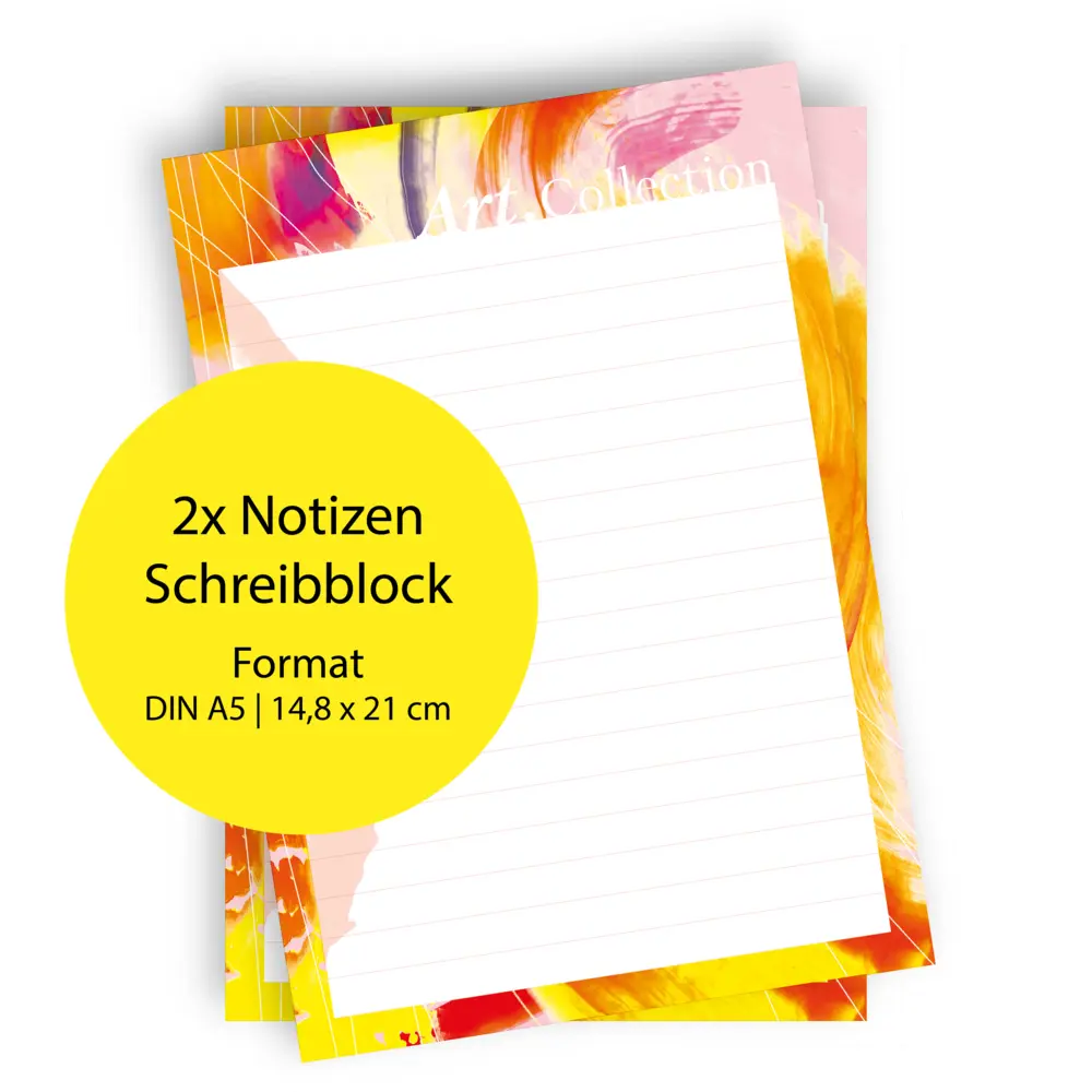 Bild: 9783989424340 | Notizblock-Set DIN A5. 2 Notizblöcke 50 Seiten pro Block im...