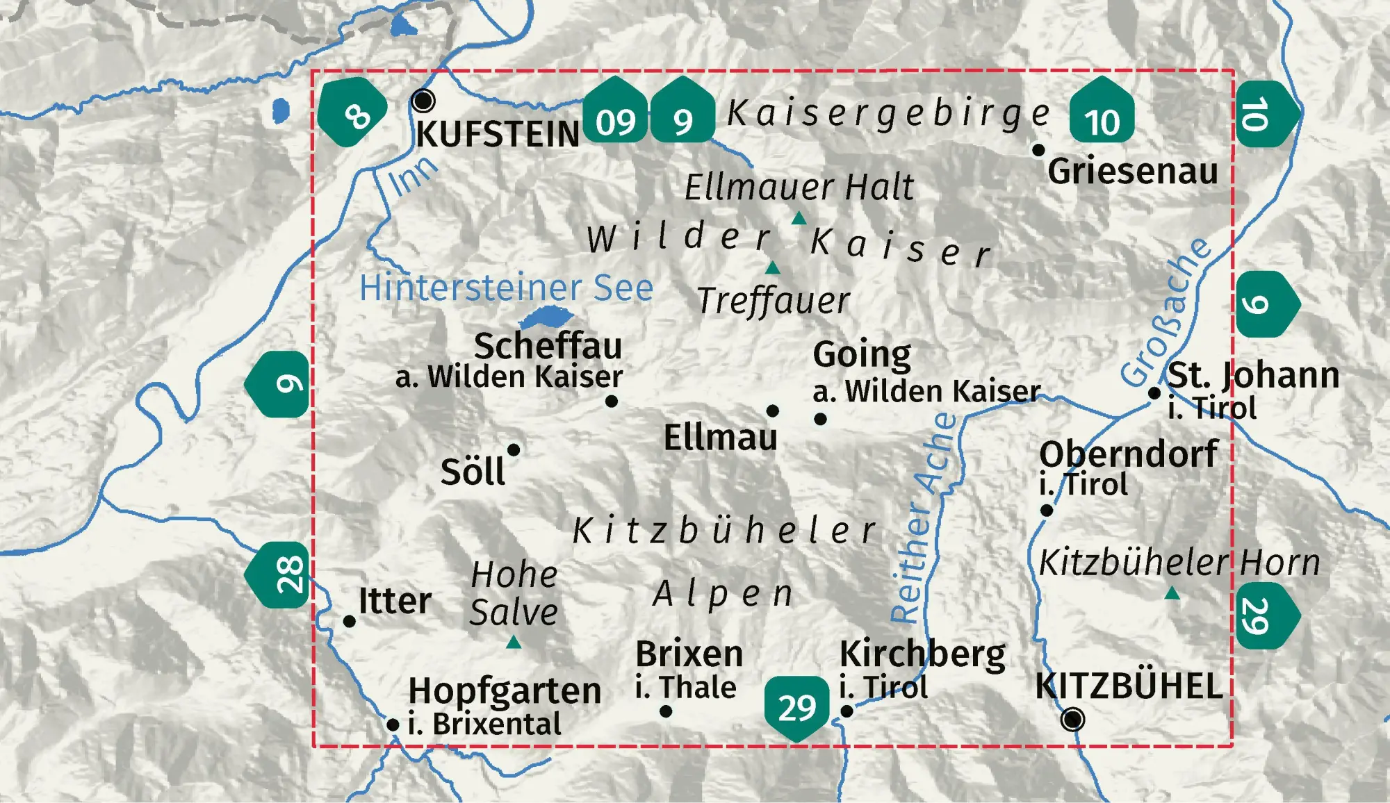 Bild: 9783991544340 | KOMPASS Wanderkarte 134 Wilder Kaiser, Ellmau, Going, Scheffau,...