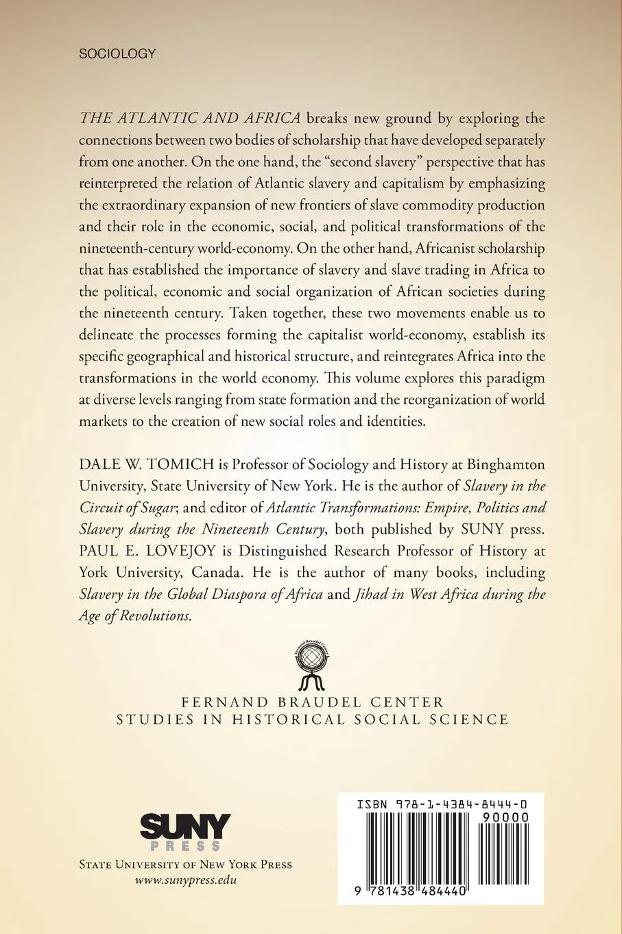 Rückseite: 9781438484440 | The Atlantic and Africa | The Second Slavery and Beyond | Taschenbuch