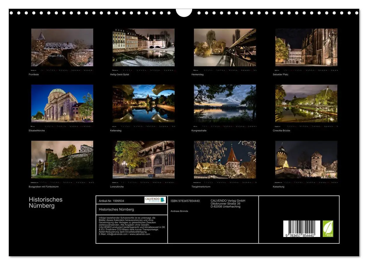 Bild: 9783457854440 | Historisches Nürnberg (Wandkalender 2026 DIN A3 quer), CALVENDO...