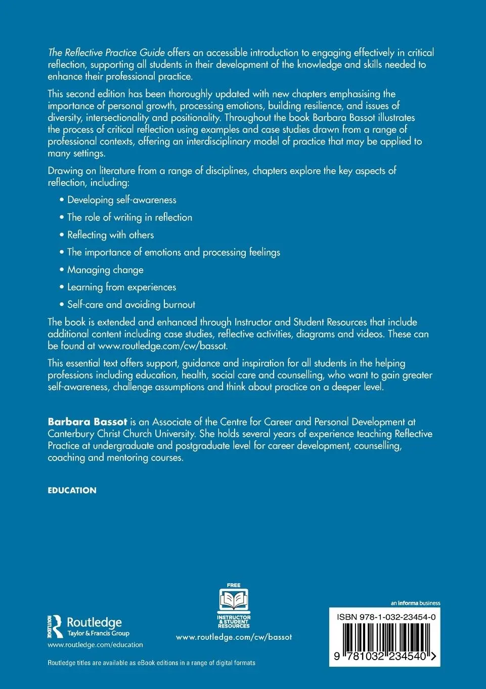 Rückseite: 9781032234540 | The Reflective Practice Guide | Barbara Bassot | Taschenbuch | 2023