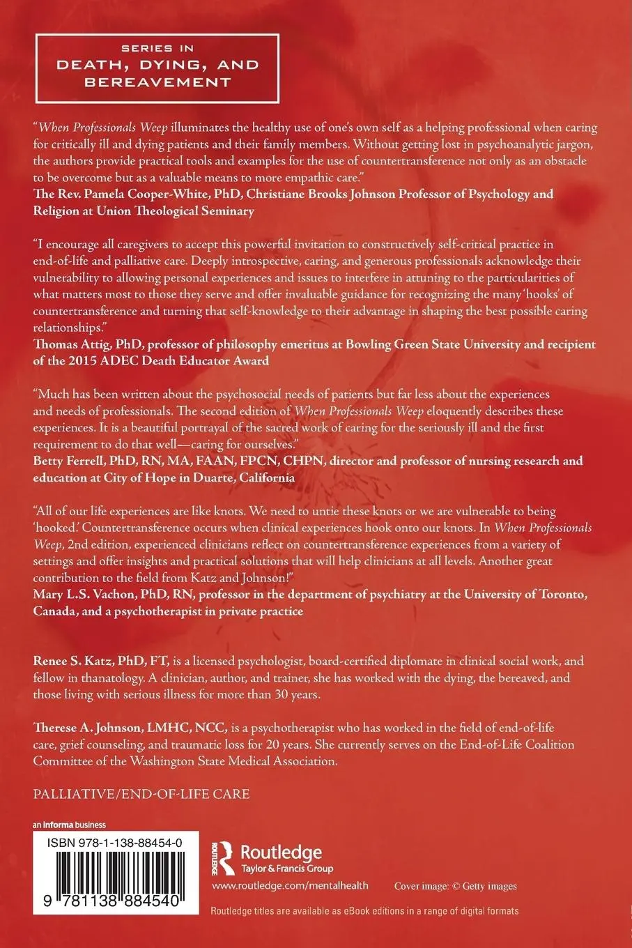Rückseite: 9781138884540 | When Professionals Weep | Renee S. Katz (u. a.) | Taschenbuch | 2016