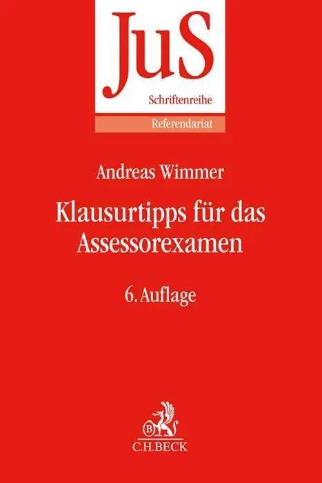 Cover: 9783406804540 | Klausurtipps für das Assessorexamen | Andreas Wimmer | Taschenbuch