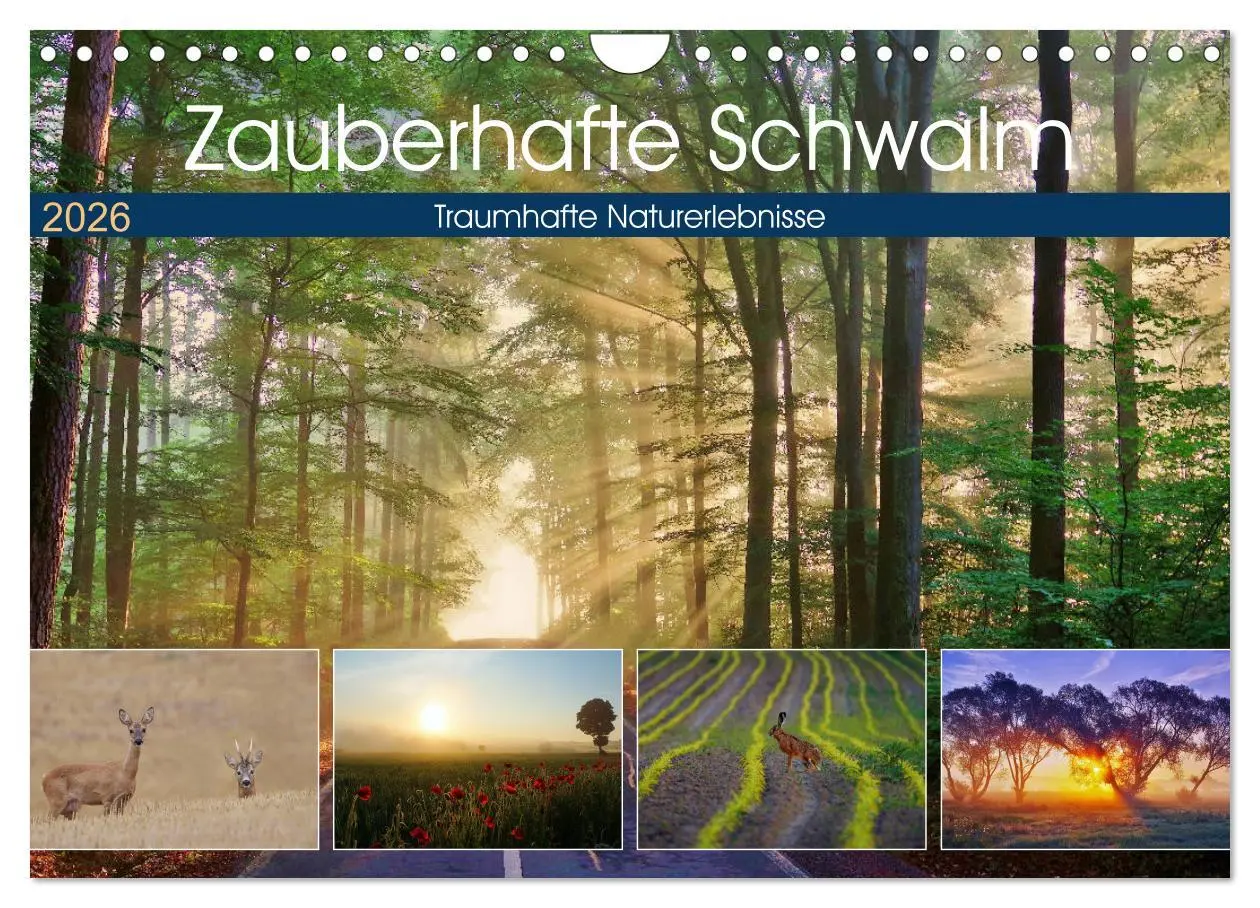 Cover: 9783457774540 | Zauberhafte Schwalm (Wandkalender 2026 DIN A4 quer), CALVENDO...