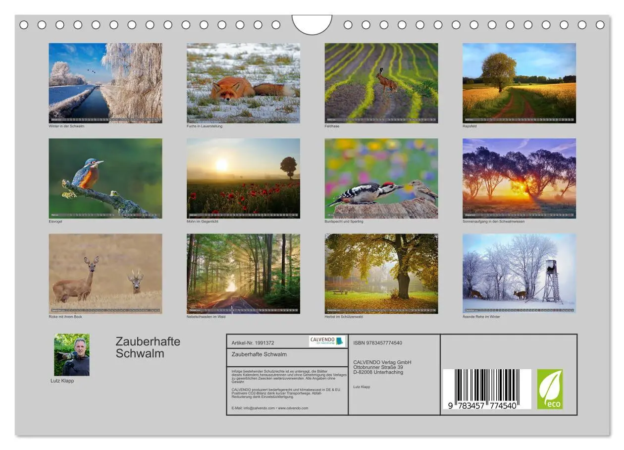 Bild: 9783457774540 | Zauberhafte Schwalm (Wandkalender 2026 DIN A4 quer), CALVENDO...