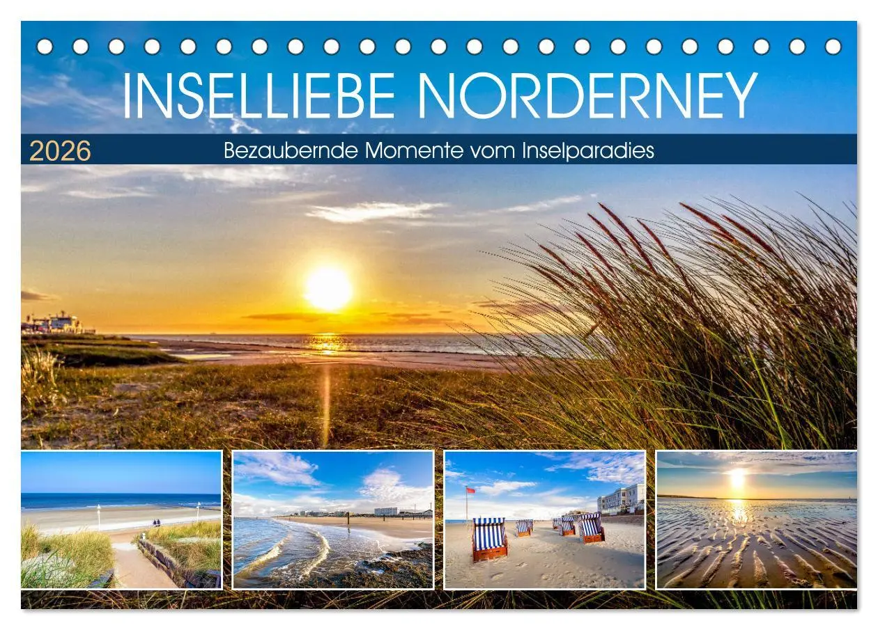Cover: 9783457914540 | INSELLIEBE NORDERNEY (Tischkalender 2026 DIN A5 quer), CALVENDO...