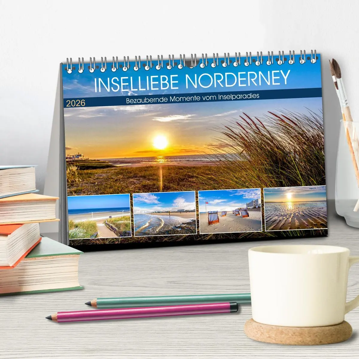 Bild: 9783457914540 | INSELLIEBE NORDERNEY (Tischkalender 2026 DIN A5 quer), CALVENDO...