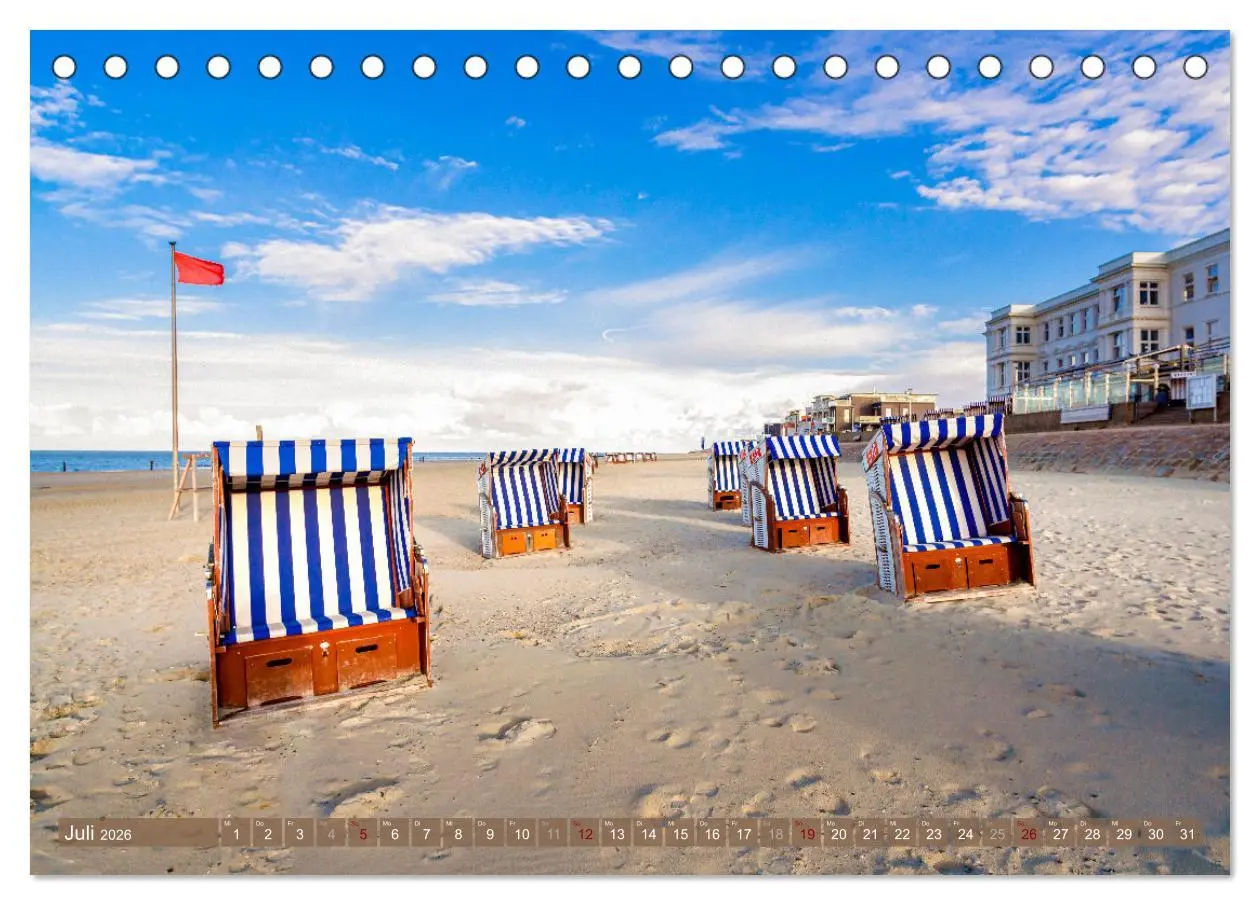 Bild: 9783457914540 | INSELLIEBE NORDERNEY (Tischkalender 2026 DIN A5 quer), CALVENDO...