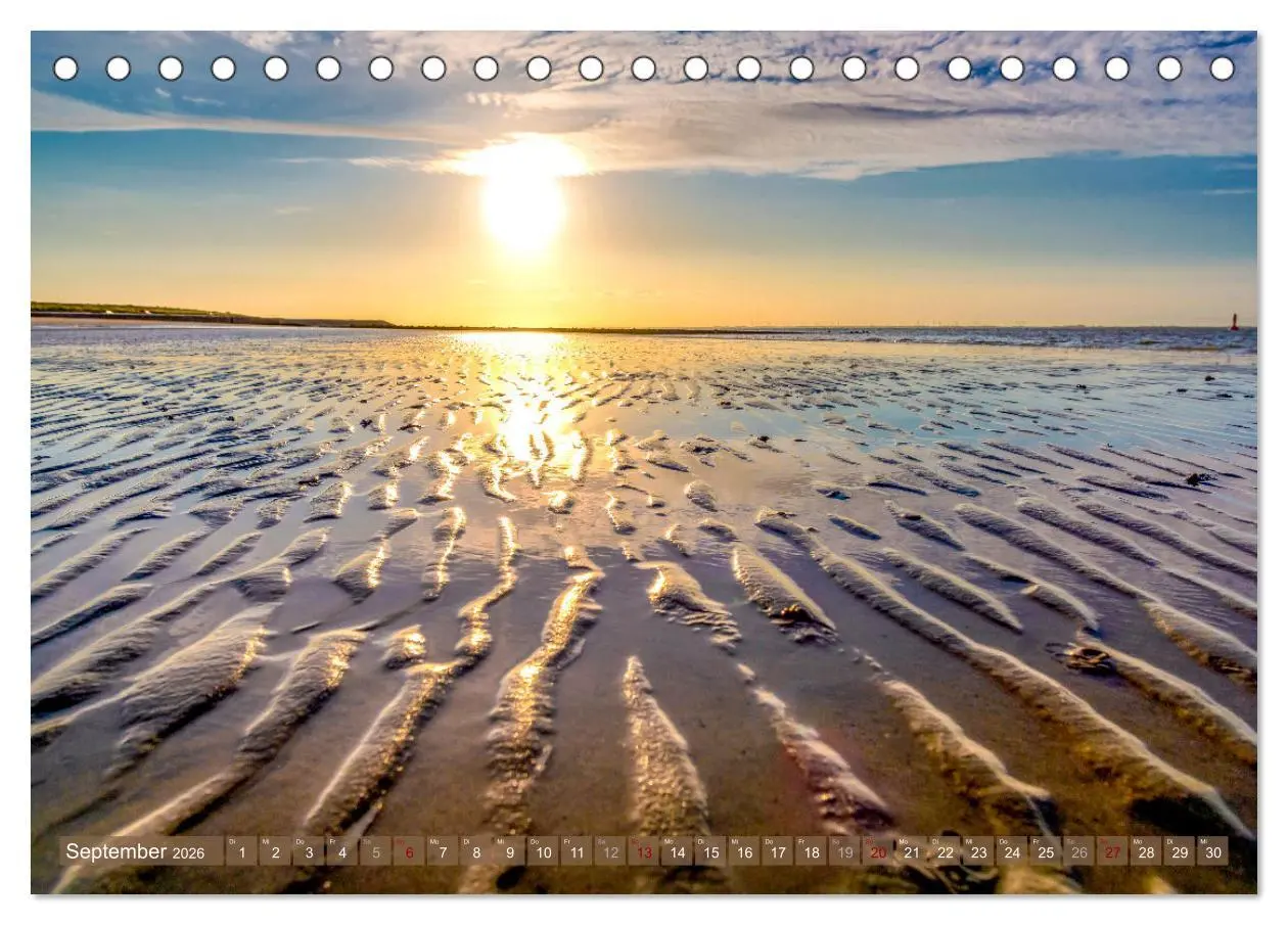 Bild: 9783457914540 | INSELLIEBE NORDERNEY (Tischkalender 2026 DIN A5 quer), CALVENDO...