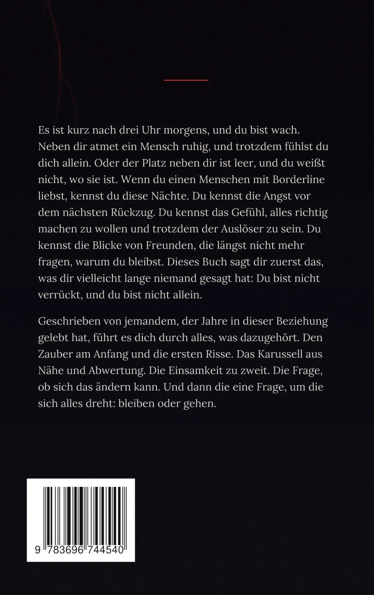 Rückseite: 9783696744540 | Ich verliere mich, um dich zu halten | Levi Sturm | Taschenbuch | 2026