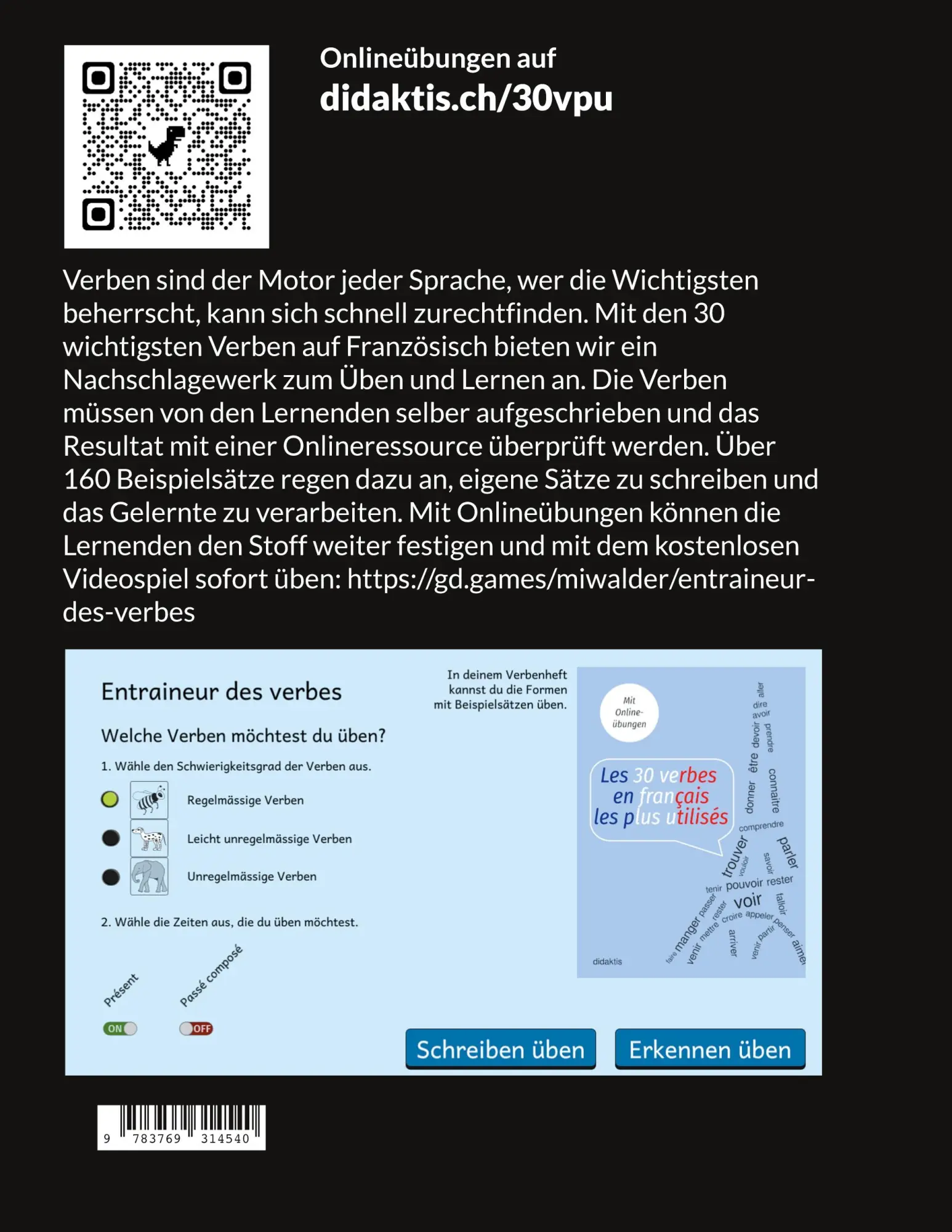 Rückseite: 9783769314540 | Les 30 verbes en français les plus utilisés | Michael Walder | Buch
