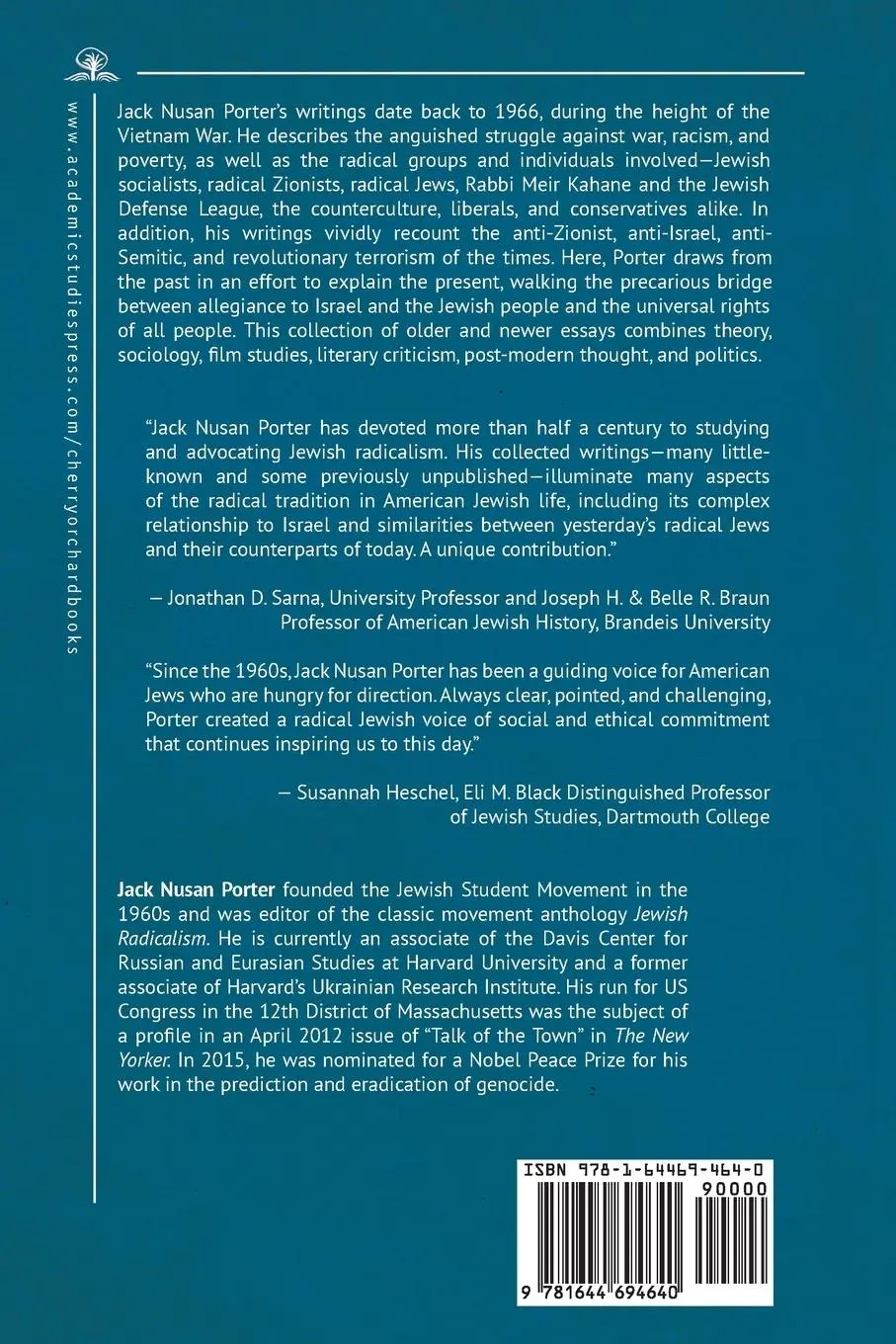Rückseite: 9781644694640 | The Radical Writings of Jack Nusan Porter | Jack Nusan Porter | Buch