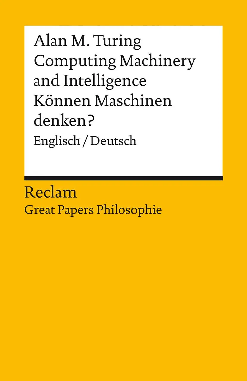 Cover: 9783150144640 | Computing Machinery and Intelligence / Können Maschinen denken?....