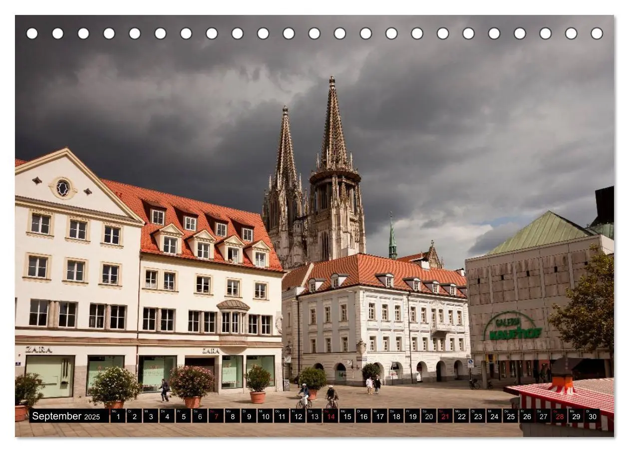 Bild: 9783435674640 | Regensburg - Bayern (Tischkalender 2025 DIN A5 quer), CALVENDO...