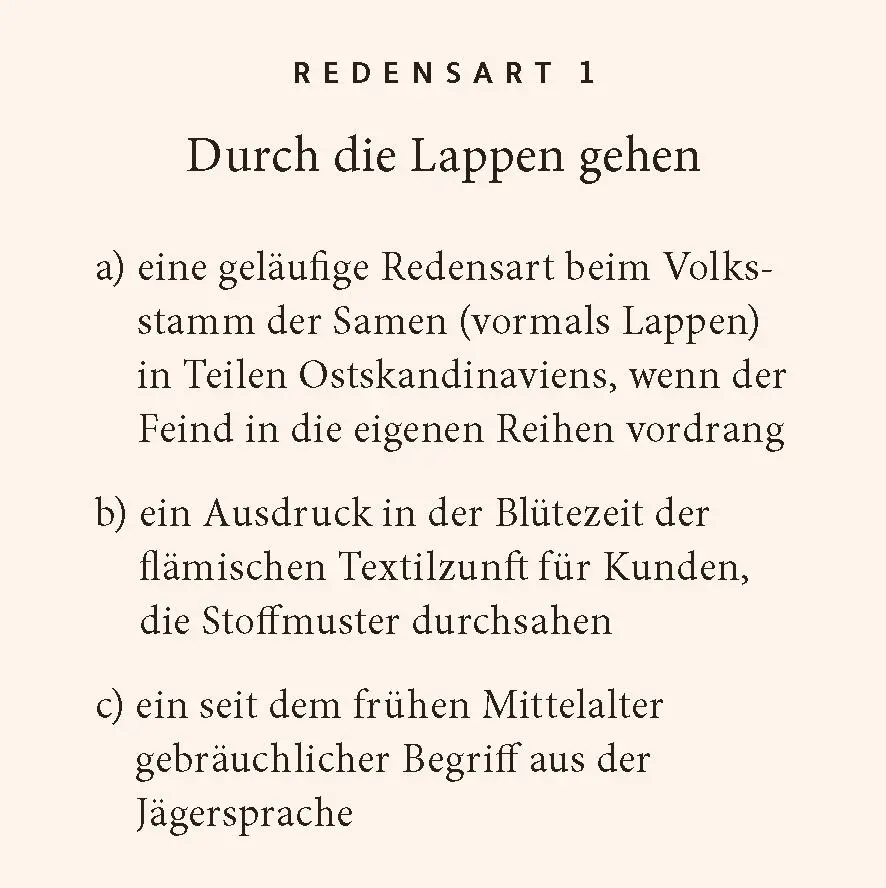 Bild: 9783899784640 | Deutsche Redensarten-Quiz | 100 Fragen und Antworten | Jürgen Wilbert