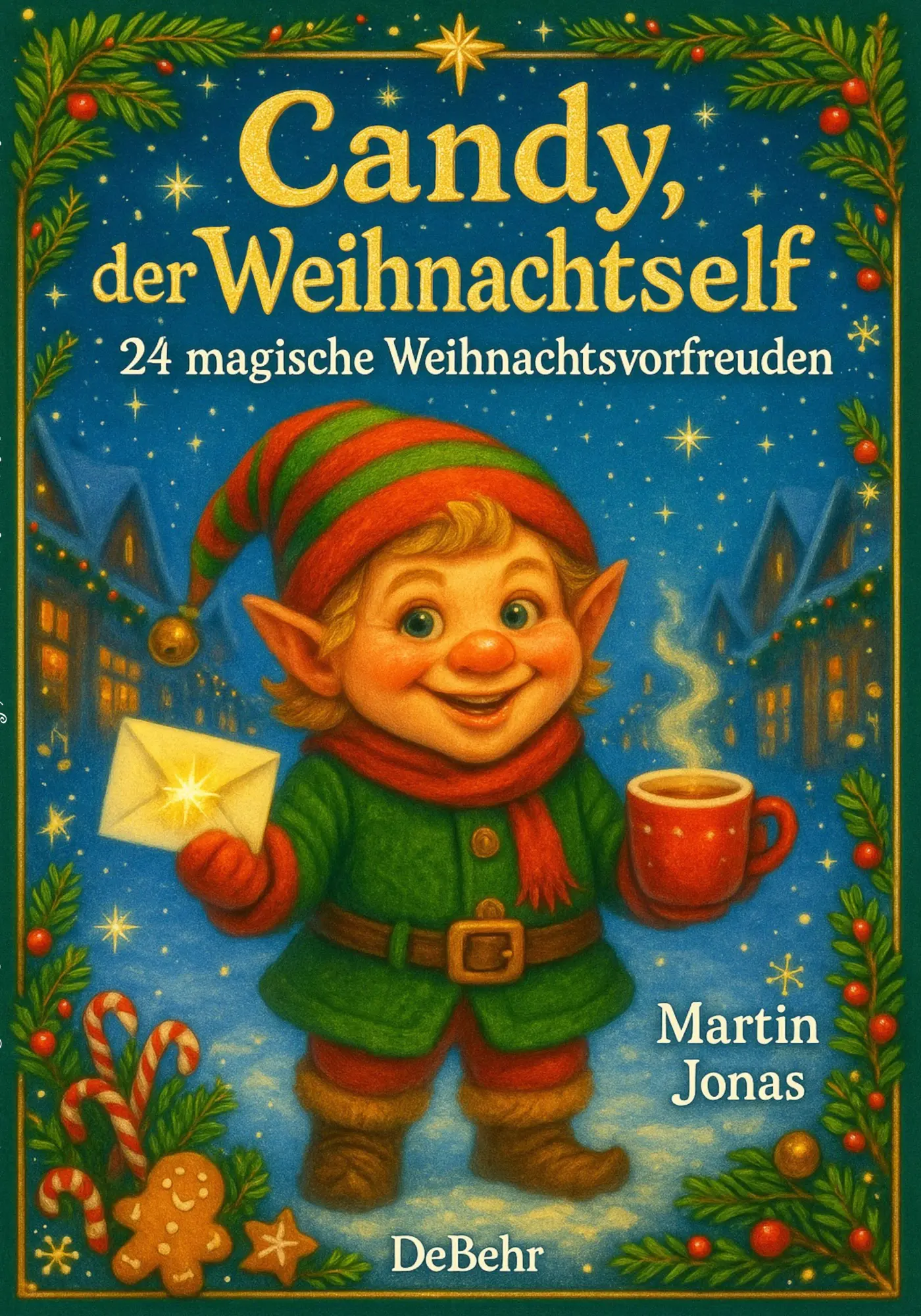 Cover: 9783987274640 | Candy, der Weihnachtself - 24 magische Weihnachtsvorfreuden | Jonas