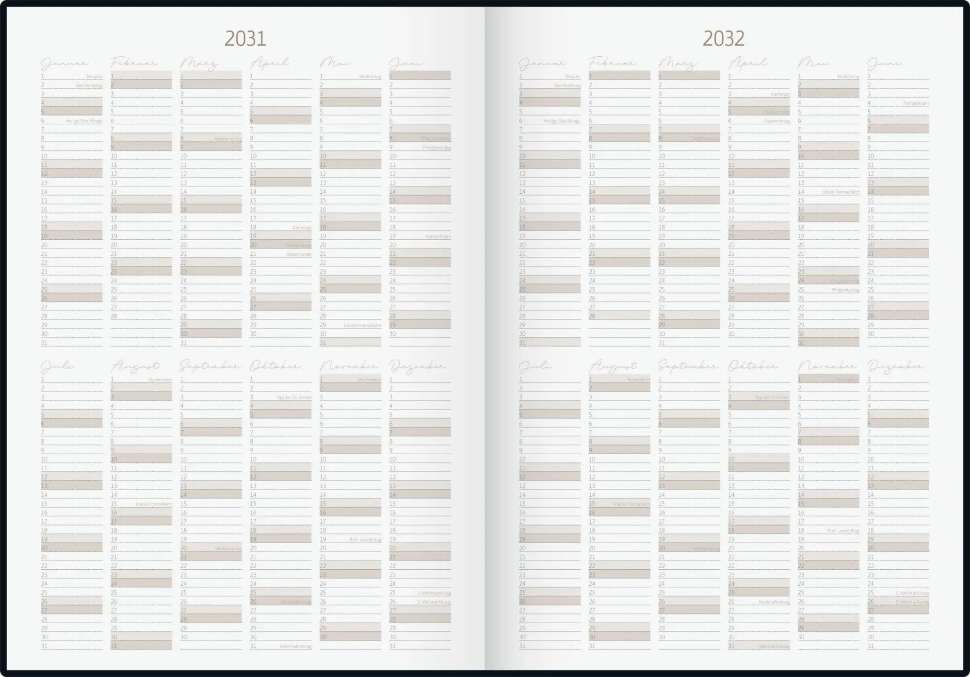 Bild: 4003273794740 | rido/idé 7022404017 10-Jahres-Kalender Premium 2027-2036 "10 Years...