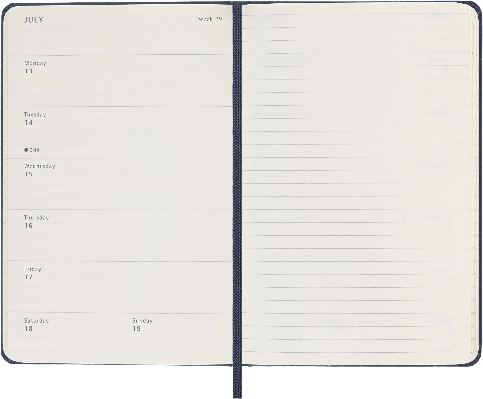 Bild: 8056999274740 | Moleskine 12 Monate Wochen Notizkalender 2026, Pocket/A6, 1 Wo = 1...