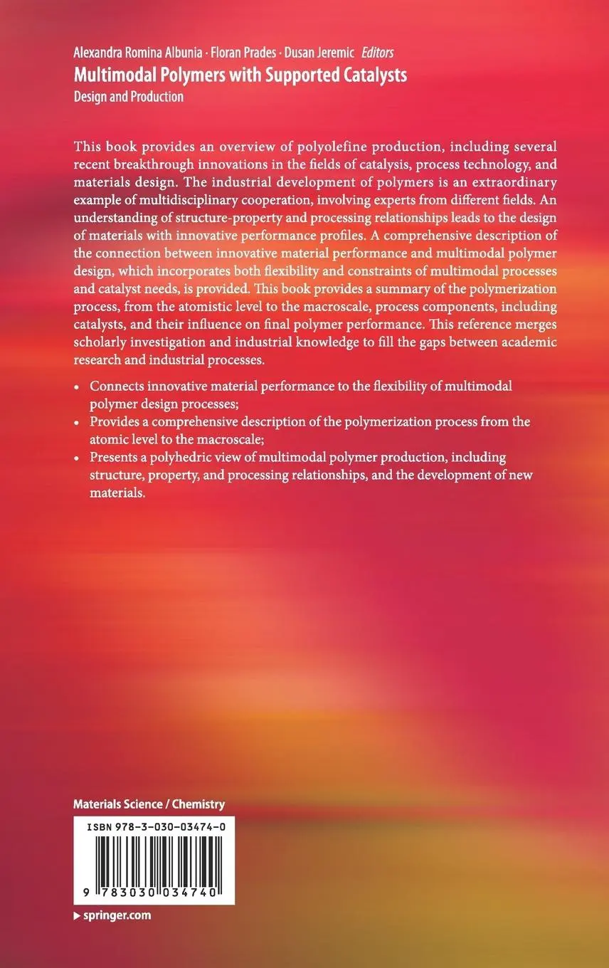 Rückseite: 9783030034740 | Multimodal Polymers with Supported Catalysts | Design and Production
