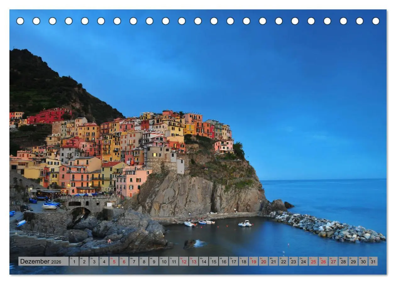 Bild: 9783457824740 | Cinque Terre - die bunten Dörfer Liguriens (Tischkalender 2026 DIN...