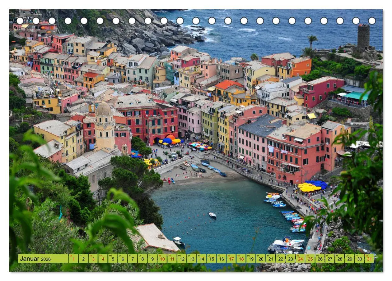 Bild: 9783457824740 | Cinque Terre - die bunten Dörfer Liguriens (Tischkalender 2026 DIN...