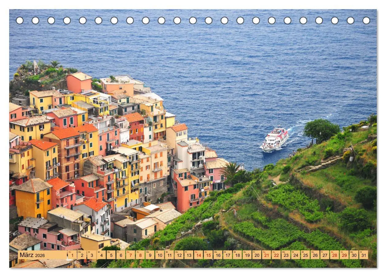 Bild: 9783457824740 | Cinque Terre - die bunten Dörfer Liguriens (Tischkalender 2026 DIN...