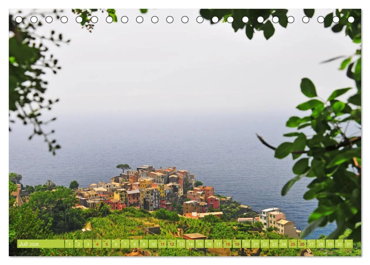 Bild: 9783457824740 | Cinque Terre - die bunten Dörfer Liguriens (Tischkalender 2026 DIN...
