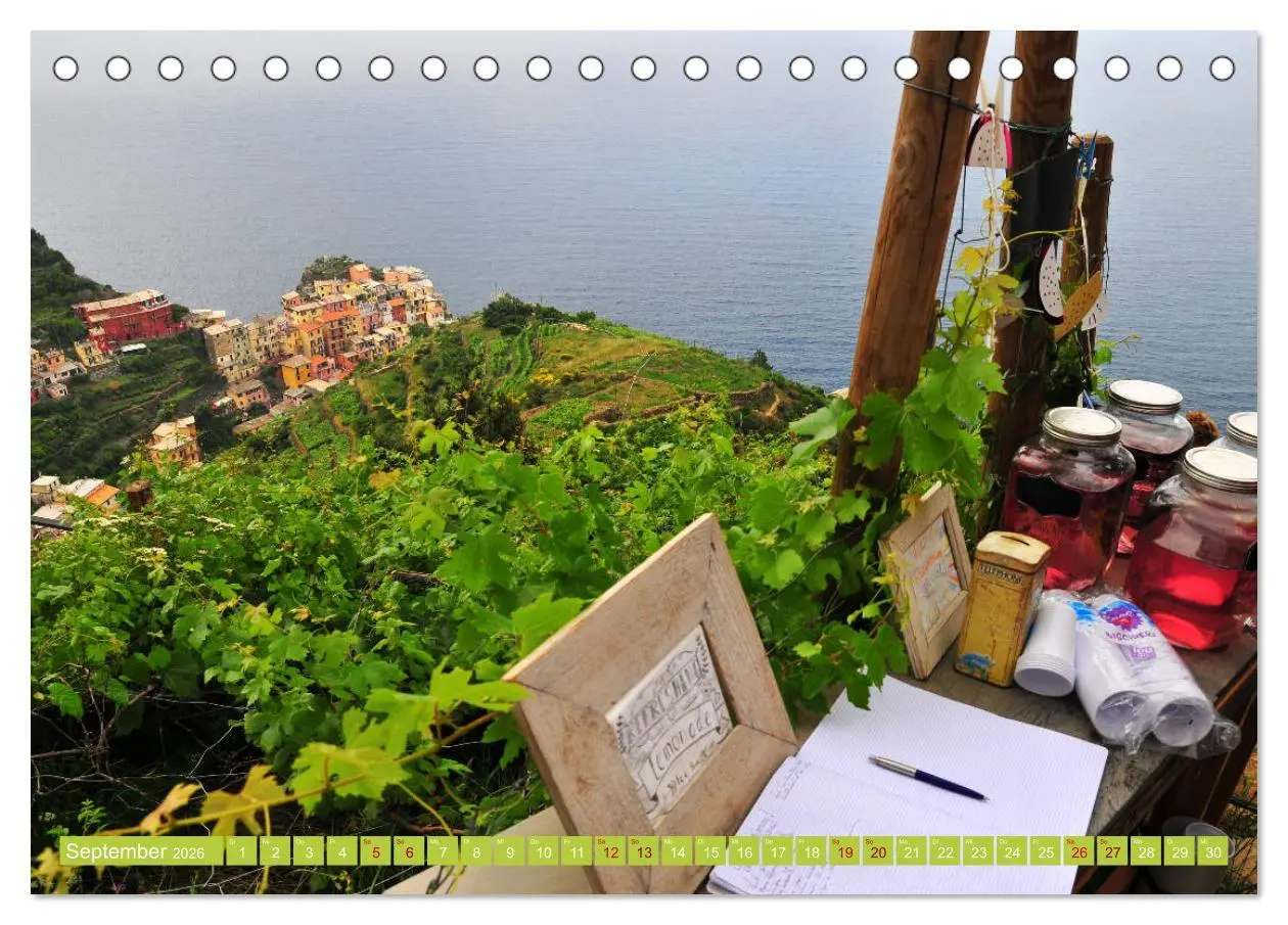 Bild: 9783457824740 | Cinque Terre - die bunten Dörfer Liguriens (Tischkalender 2026 DIN...