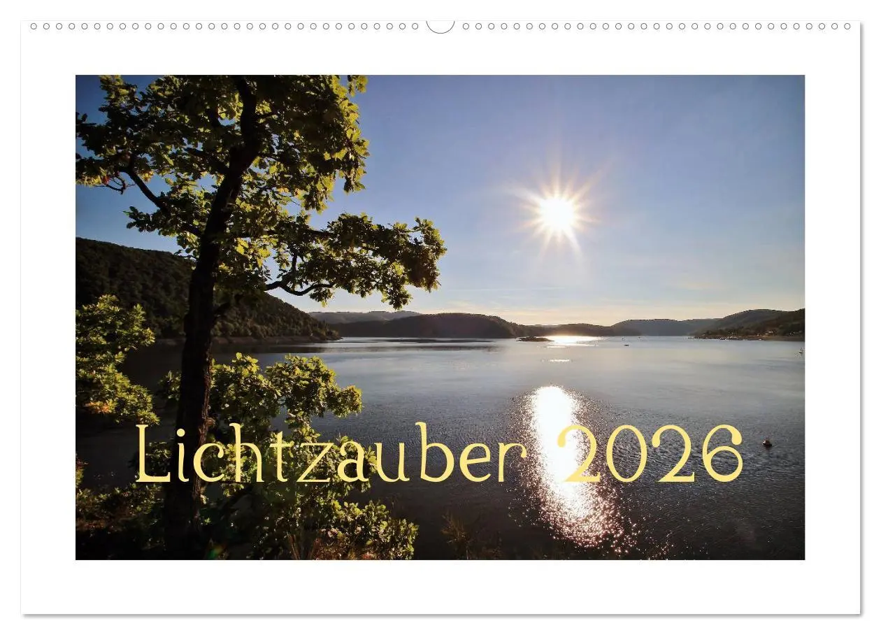 Cover: 9783516224740 | Lichtzauber 2026 (Wandkalender 2026 DIN A2 quer), CALVENDO...
