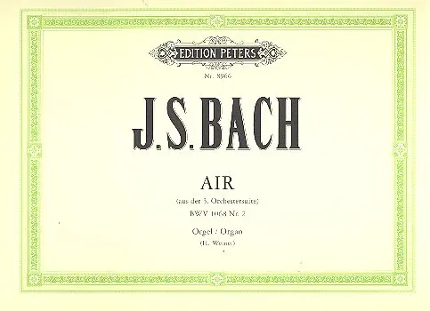 Cover: 9790014104740 | Air Bwv1068 | Johann Sebastian Bach | Buch | Edition Peters
