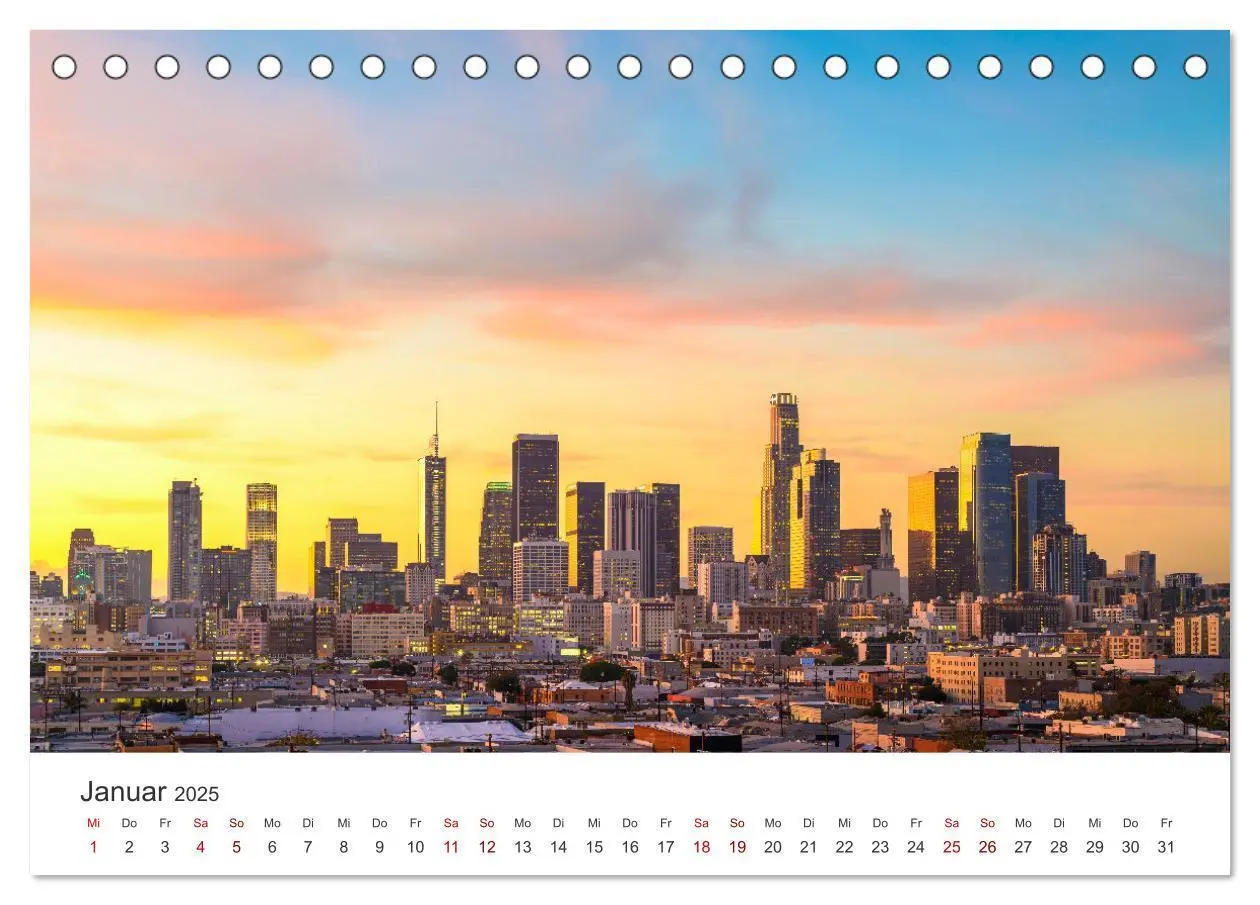 Bild: 9783383874840 | Los Angeles - Kalifornien (Tischkalender 2025 DIN A5 quer),...