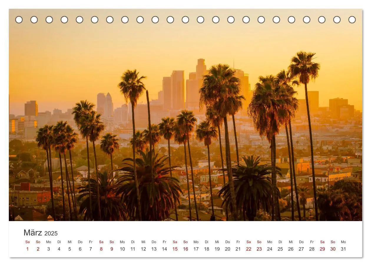 Bild: 9783383874840 | Los Angeles - Kalifornien (Tischkalender 2025 DIN A5 quer),...