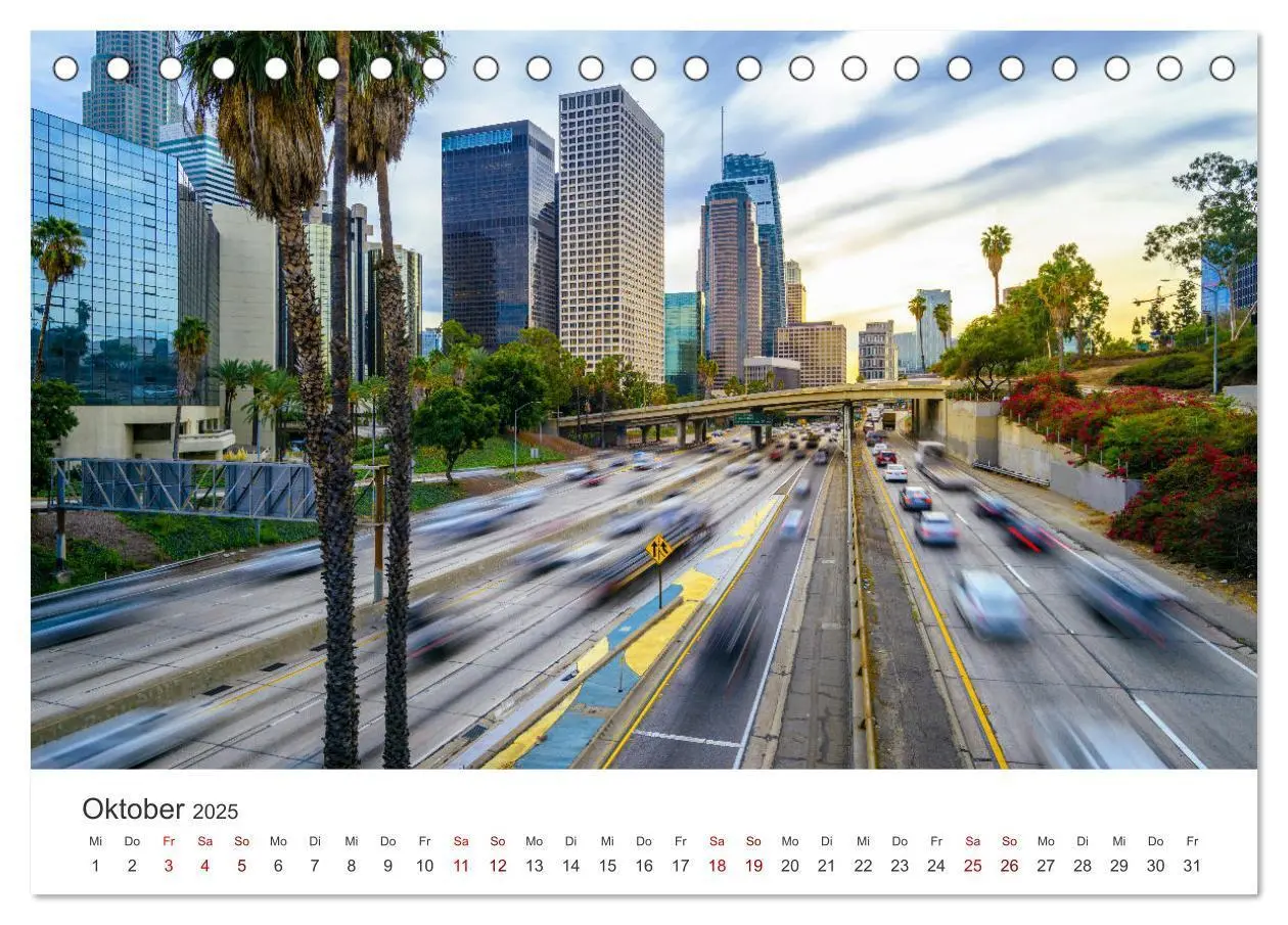 Bild: 9783383874840 | Los Angeles - Kalifornien (Tischkalender 2025 DIN A5 quer),...
