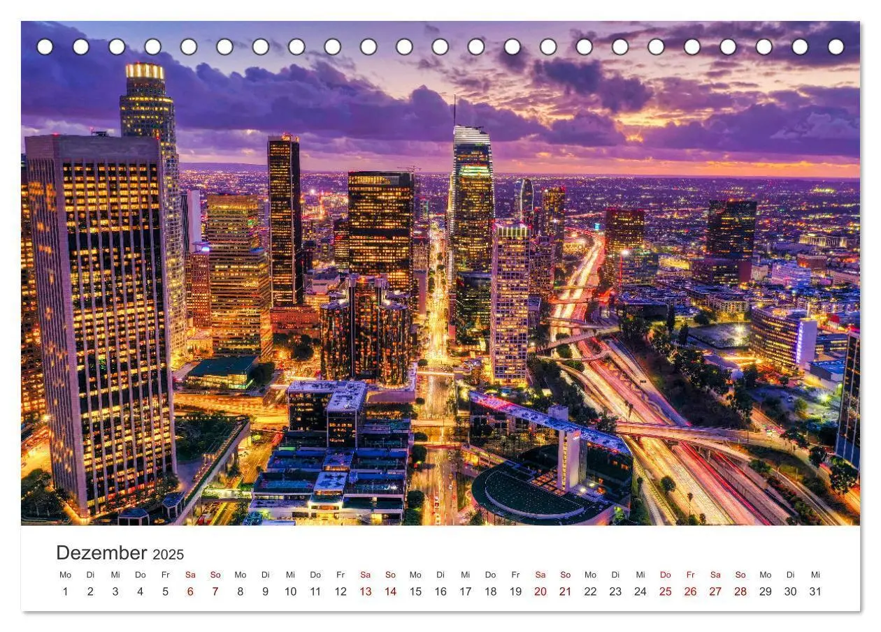 Bild: 9783383874840 | Los Angeles - Kalifornien (Tischkalender 2025 DIN A5 quer),...