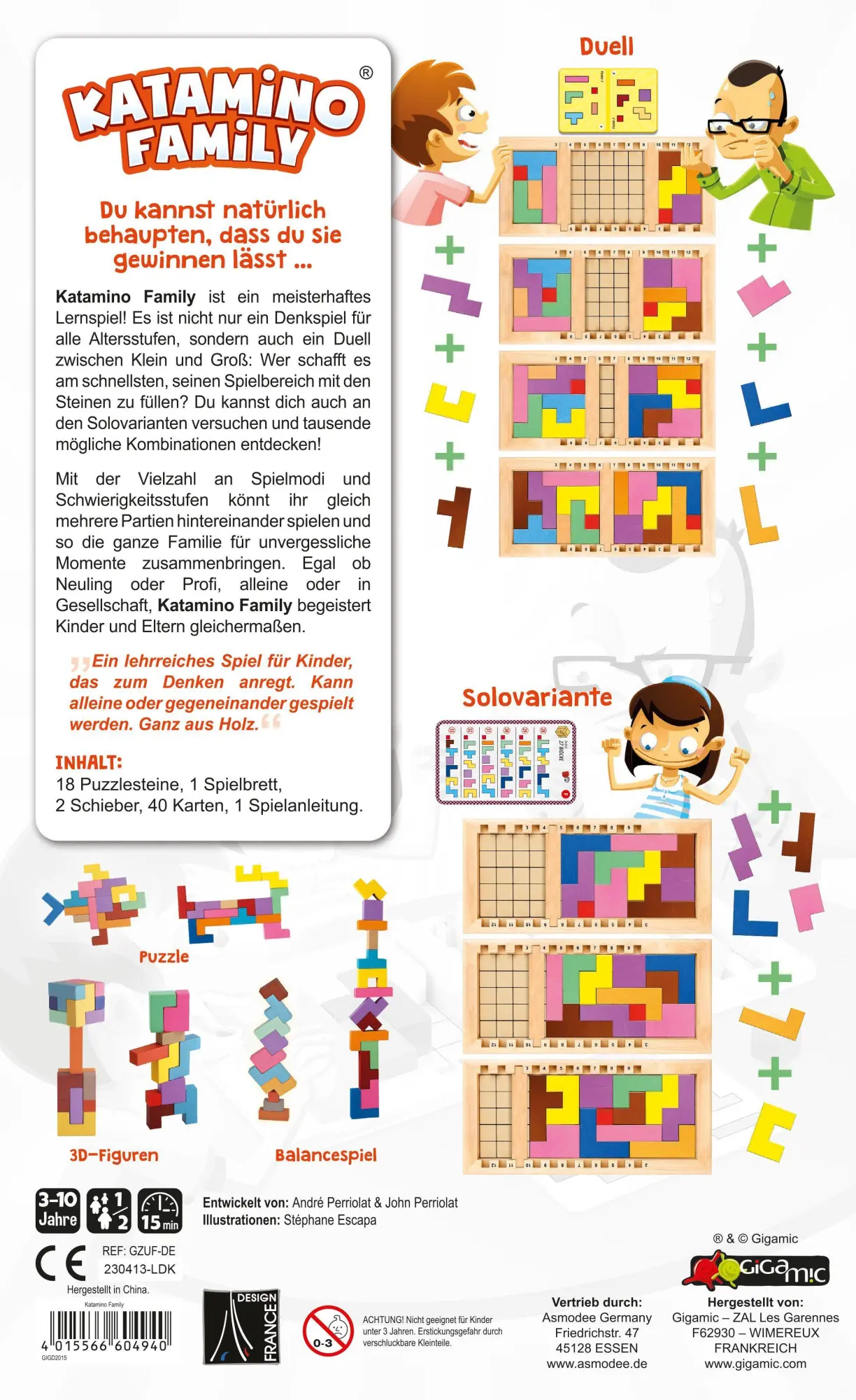 Bild: 4015566604940 | Katamino Family | André Perriolat (u. a.) | Spiel | GIGD2015 | Deutsch