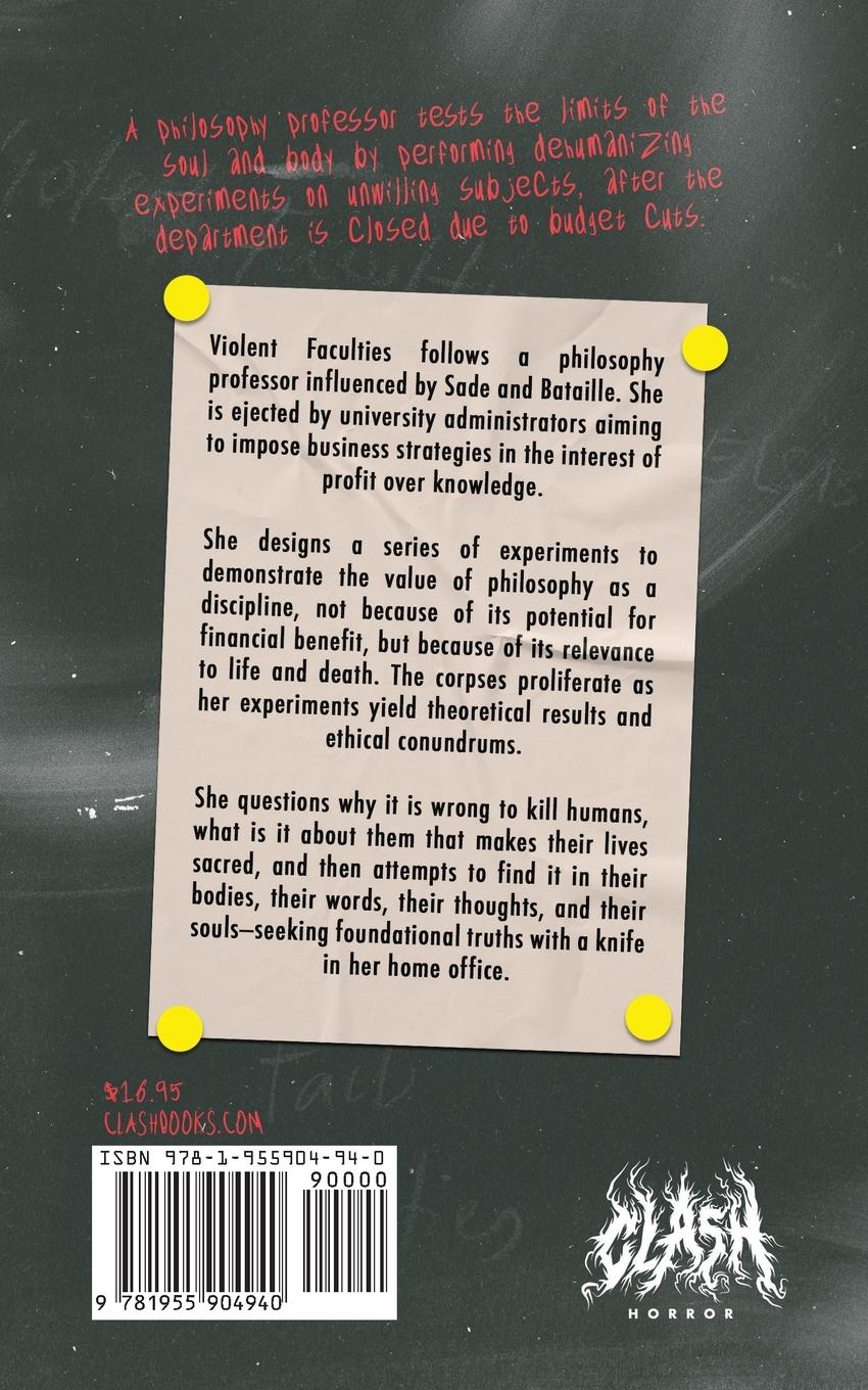 Rückseite: 9781955904940 | Violent Faculties | Charlene Elsby | Taschenbuch | Englisch | 2024