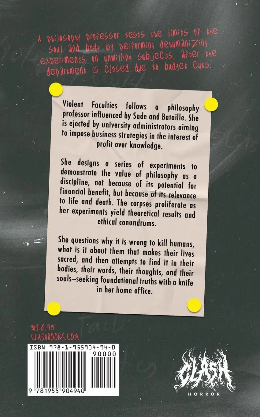 Rückseite: 9781955904940 | Violent Faculties | Charlene Elsby | Taschenbuch | Englisch | 2024