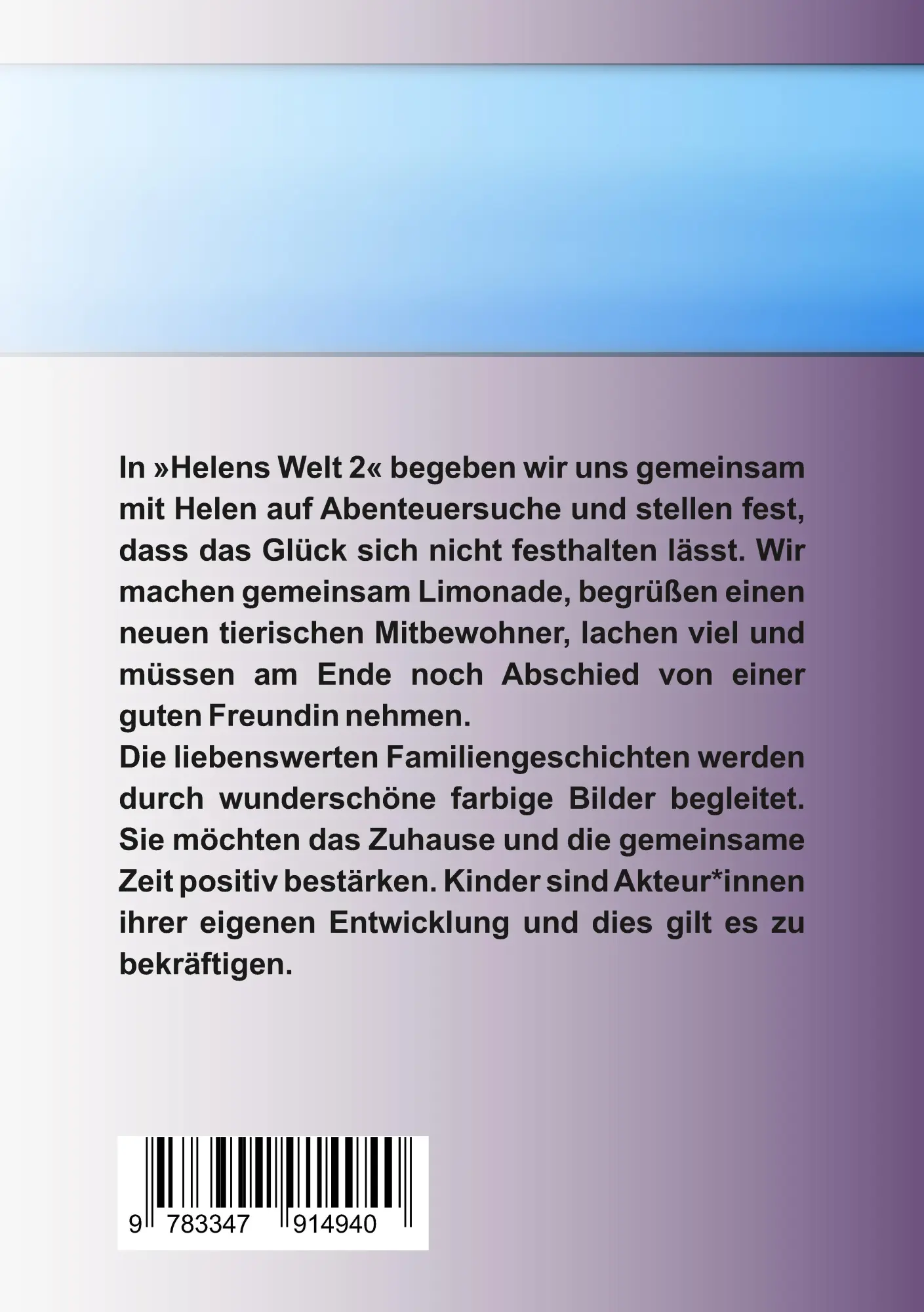 Rückseite: 9783347914940 | Helens Welt II | Kindergeschichten | Helen Yigzaw | Taschenbuch | 2023