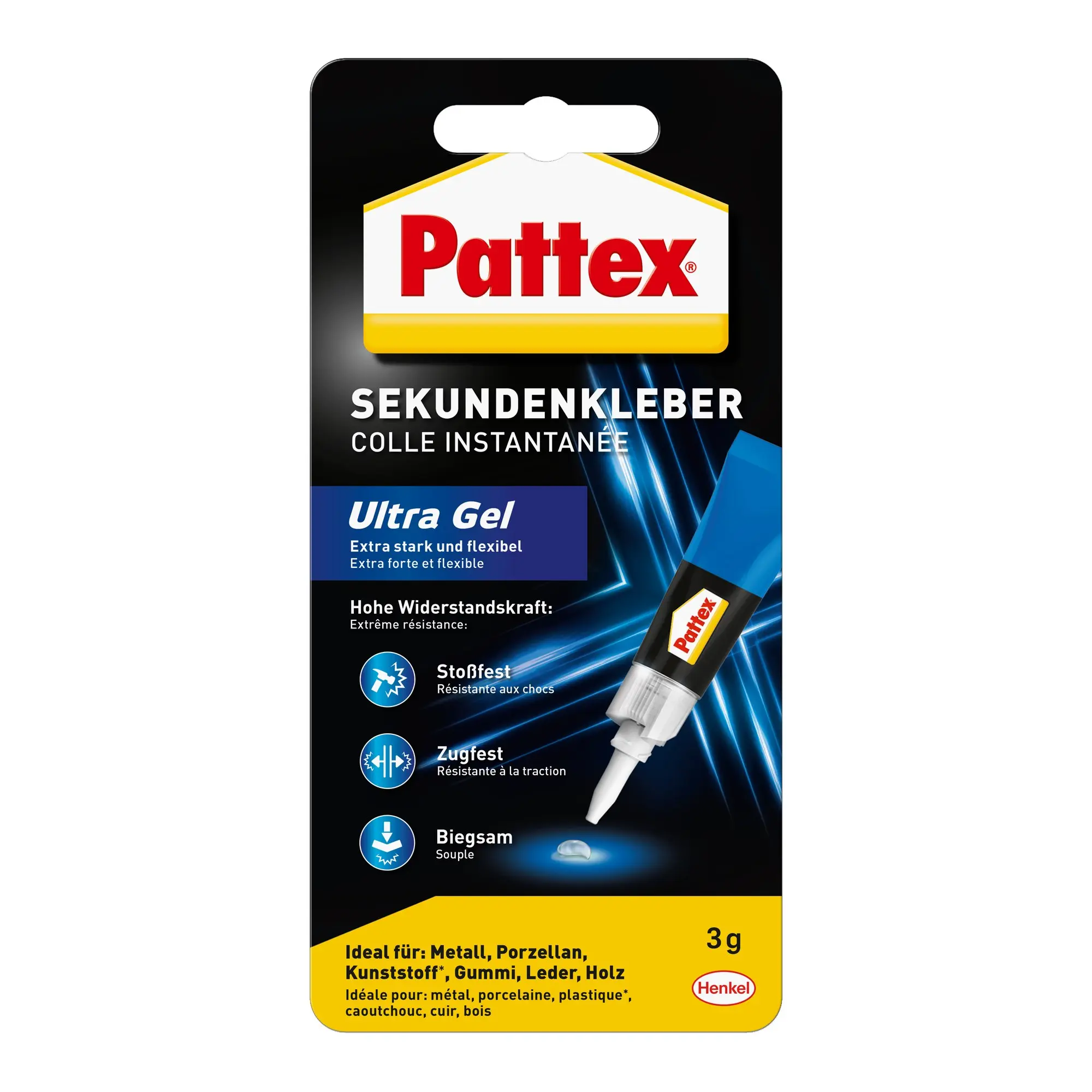 Cover: 4015000415040 | Pattex Kleben Pattex Sekundenkleber Ultra Gel, 3 g | 9H PSG2C | 2023