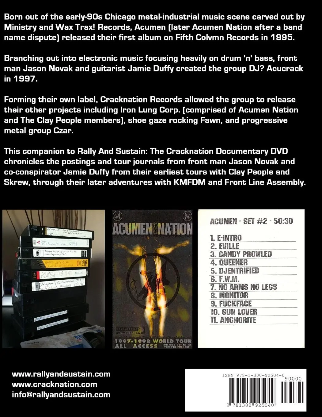 Rückseite: 9781300925040 | Rally And Sustain | Cracklogues and Tour Logs | Jason Novak (u. a.)