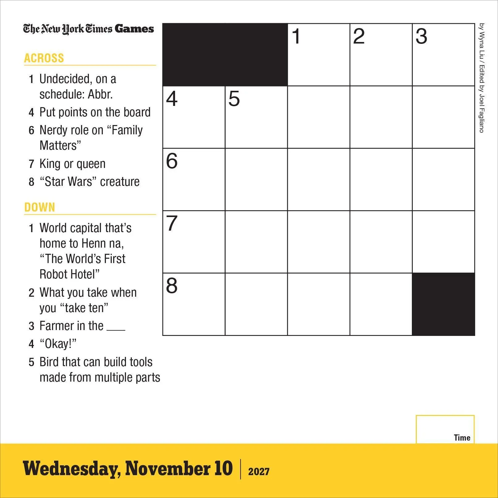 Bild: 9781523535040 | The New York Times Mini Crossword Page-A-Day® Calendar 2027 | Kalender