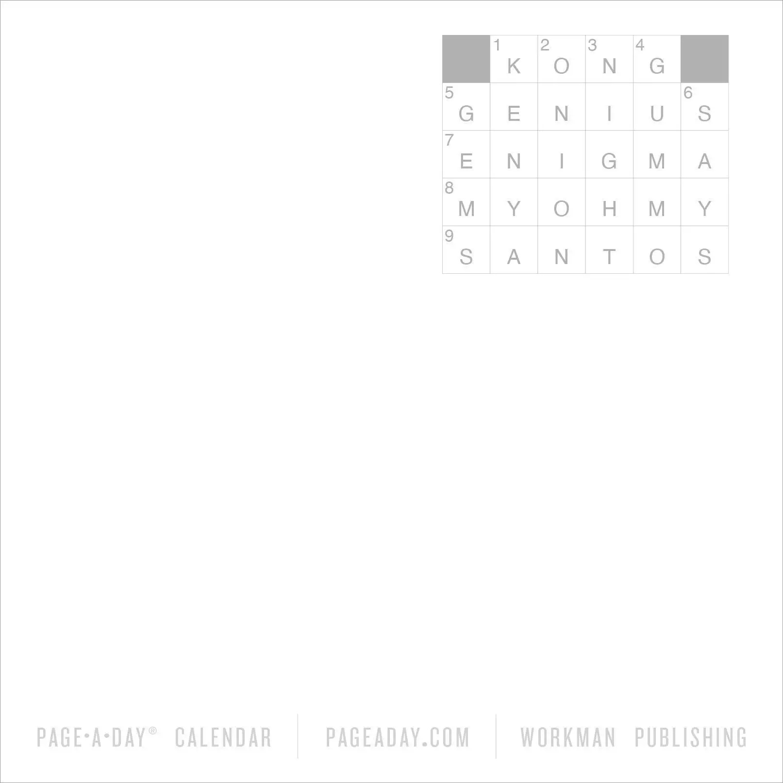 Bild: 9781523535040 | The New York Times Mini Crossword Page-A-Day® Calendar 2027 | Kalender