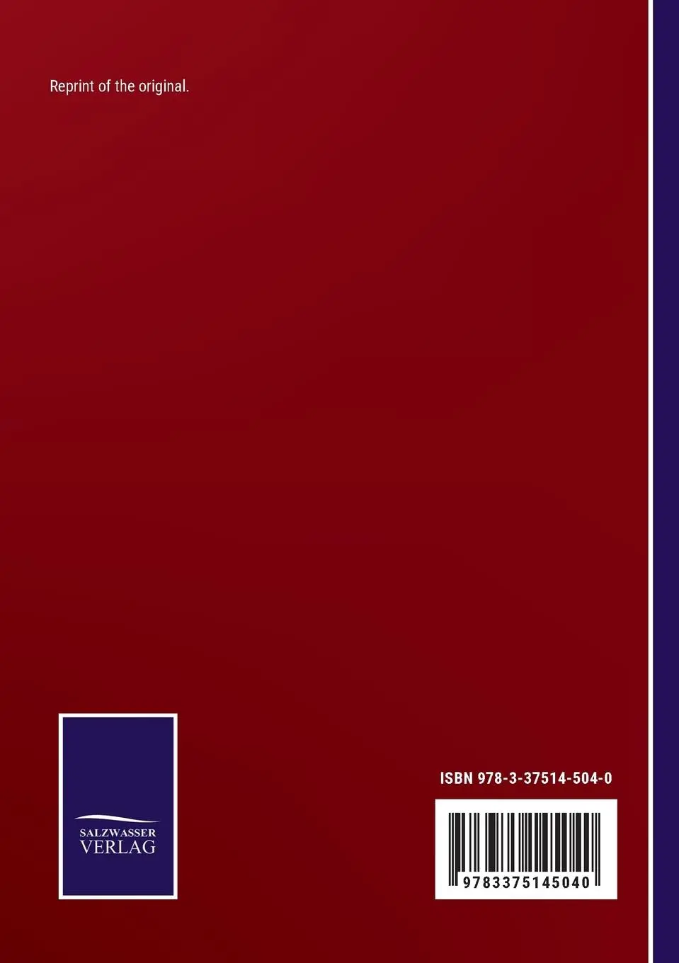 Rückseite: 9783375145040 | A Lexicon of the Greek Language | Henry R. Hamilton | Taschenbuch