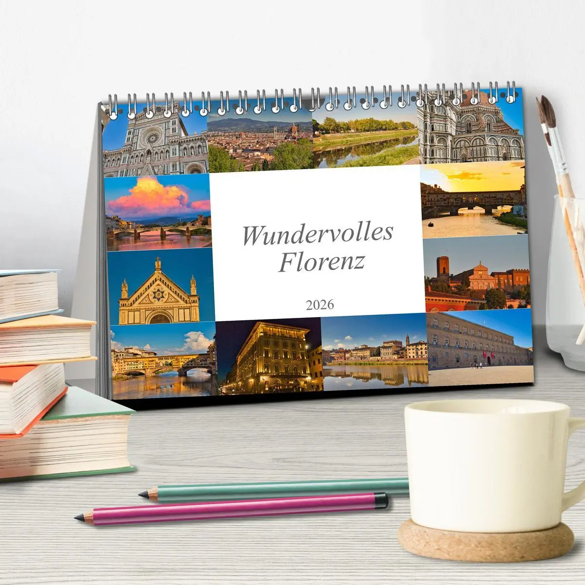 Bild: 9783457555040 | Wundervolles Florenz (Tischkalender 2026 DIN A5 quer), CALVENDO...