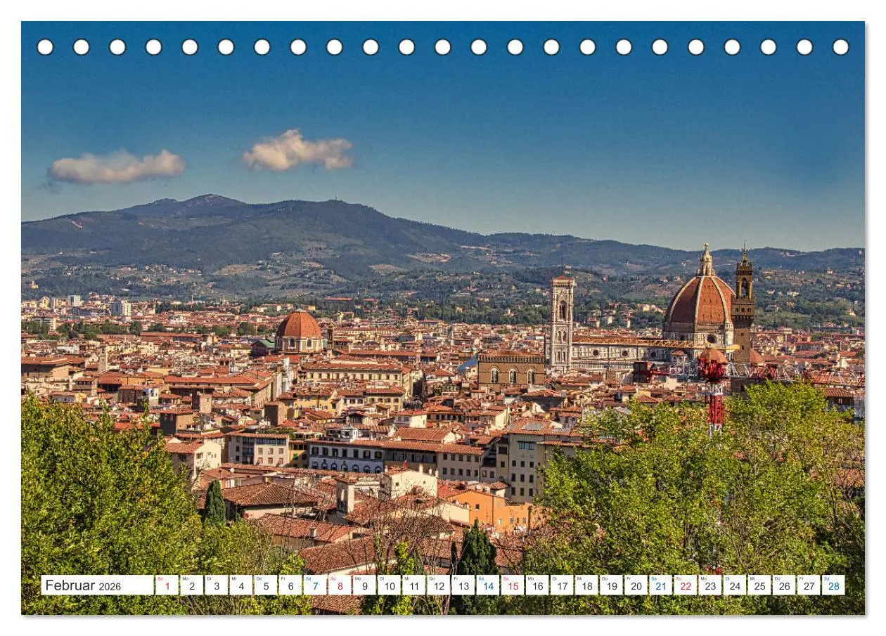 Bild: 9783457555040 | Wundervolles Florenz (Tischkalender 2026 DIN A5 quer), CALVENDO...