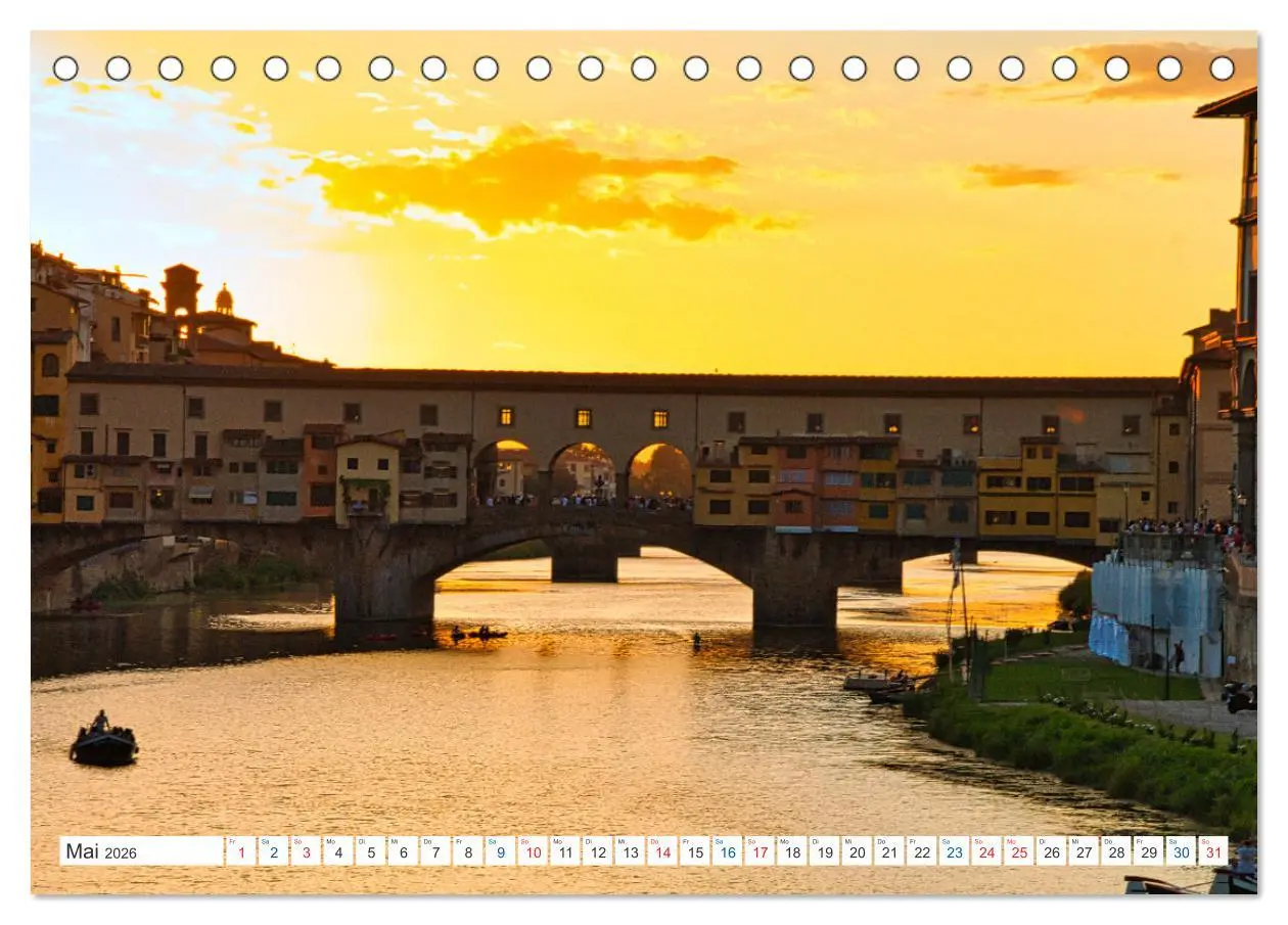 Bild: 9783457555040 | Wundervolles Florenz (Tischkalender 2026 DIN A5 quer), CALVENDO...