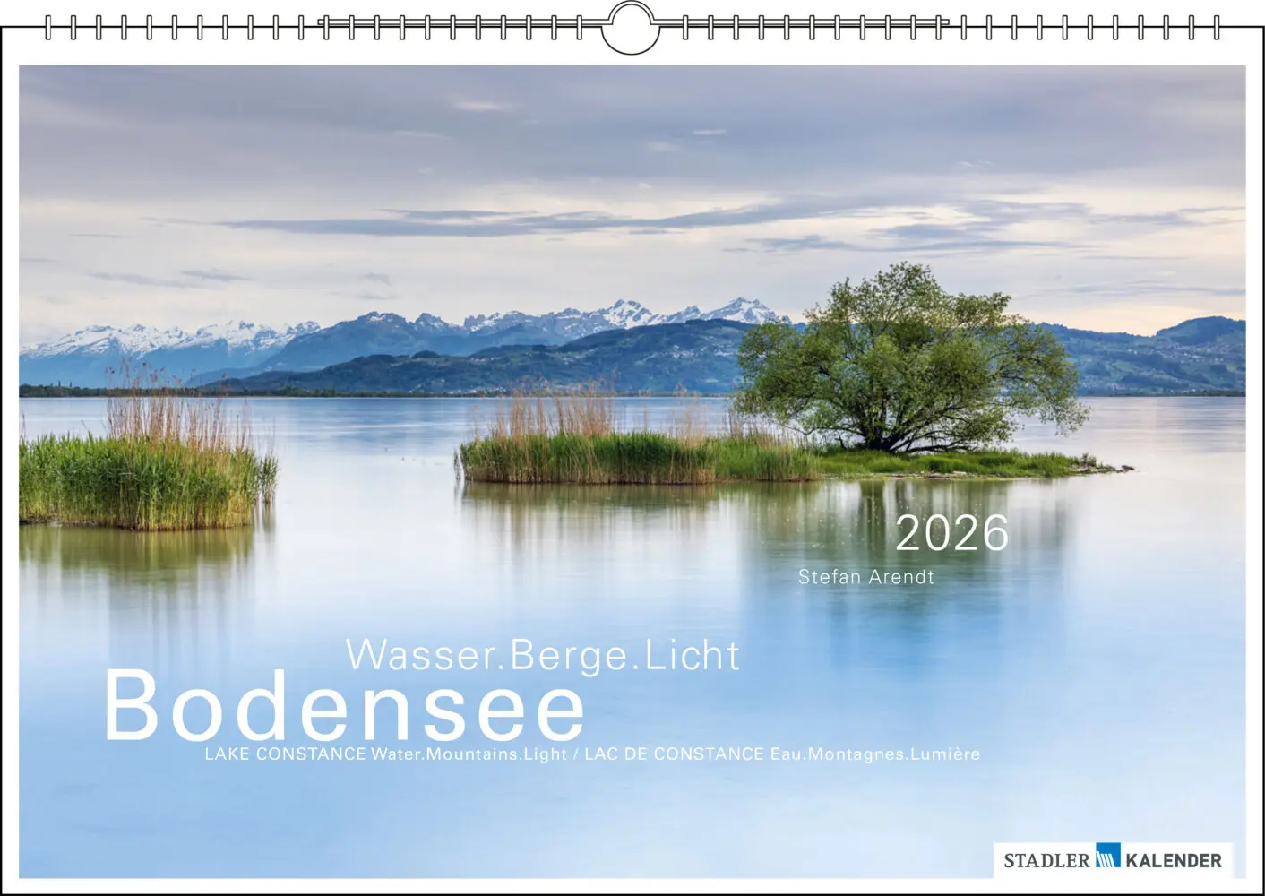 Cover: 9783861925040 | Bodensee Wasser.Berge.Licht 2026 | Stefan Arendt | Kalender | 13 S.