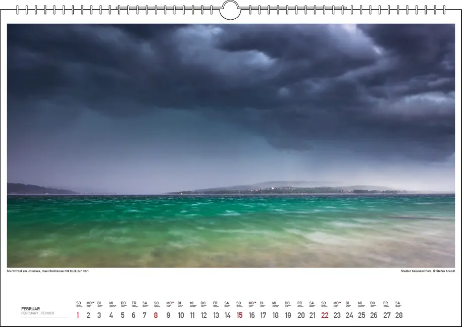 Bild: 9783861925040 | Bodensee Wasser.Berge.Licht 2026 | Stefan Arendt | Kalender | 13 S.
